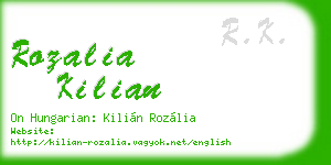 rozalia kilian business card