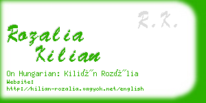 rozalia kilian business card